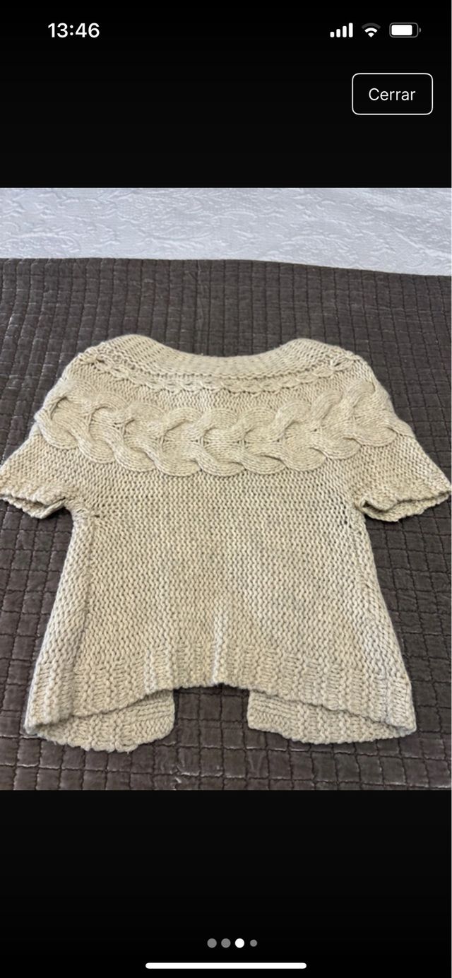 Chaleco Massimo Dutti Beige Talla XS