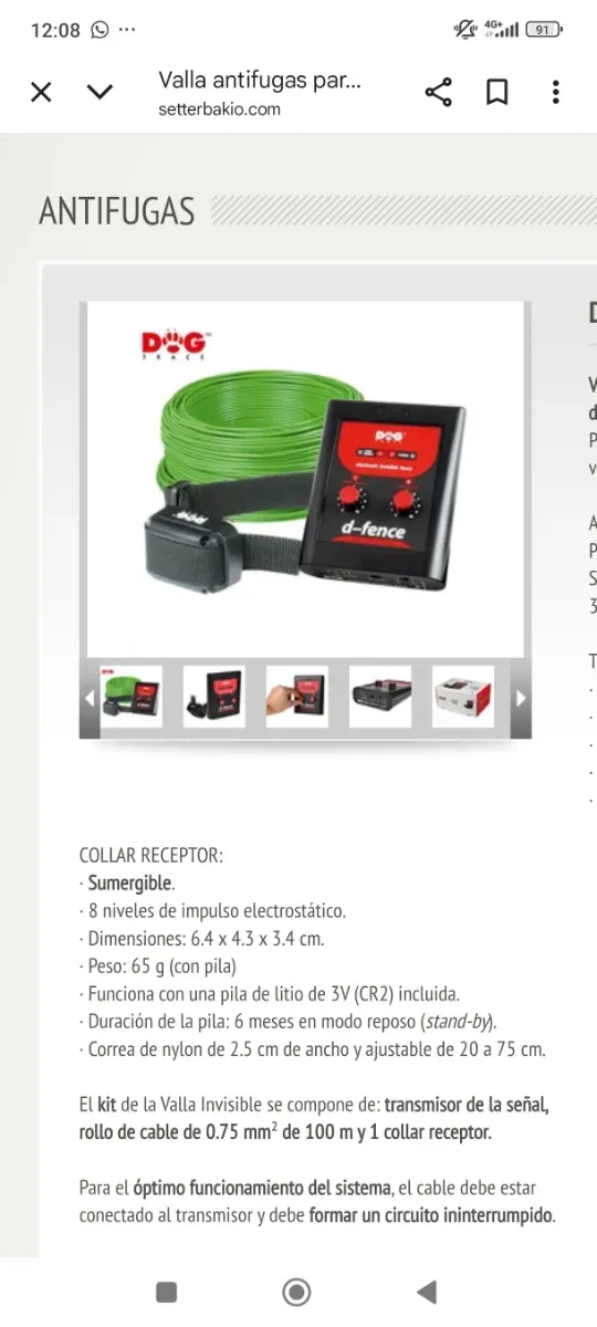 Valla Antifugas Perros D-Fence