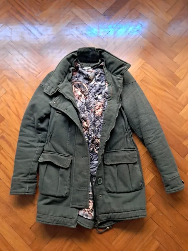 Chaqueta de invierno verde mujer