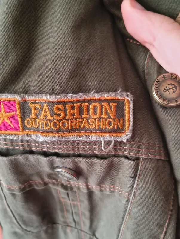 Giacca uomo sherpa verde militare M