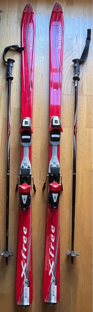 Esquís Salomon XFree 7.9 173cm + Bastones