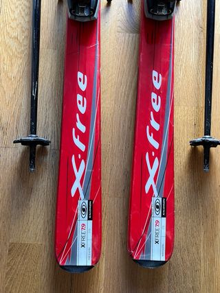 Esquís Salomon XFree 7.9 173cm + Bastones