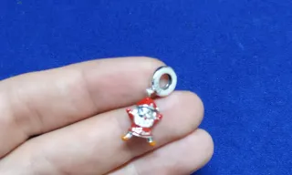 Charm dije Papá Noel Plata Navidad Pulsera Pandora
