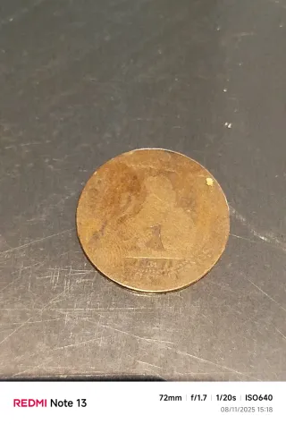 Moneda 10 céntimos España 1870