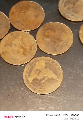 Moneda 10 céntimos España 1870