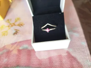 2 Anelli Pandora Cuore Rosa Argento