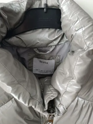 Plumas mujer color gris, talla XS.