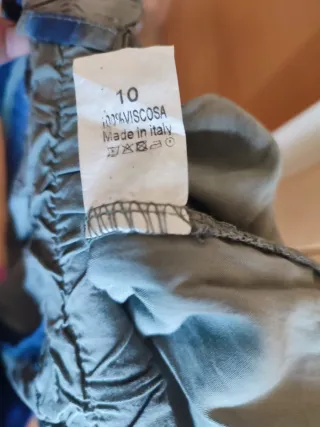 Pantalón fluido estampado rayas