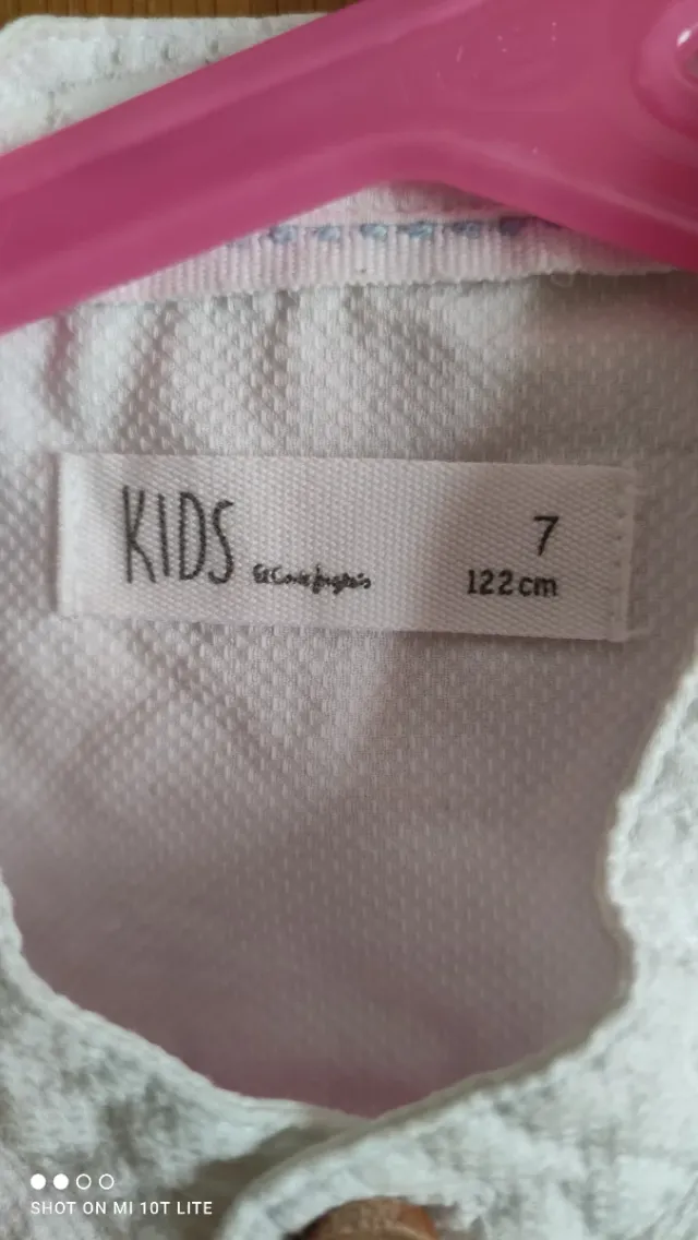 Camisa niño blanca manga corta piqué