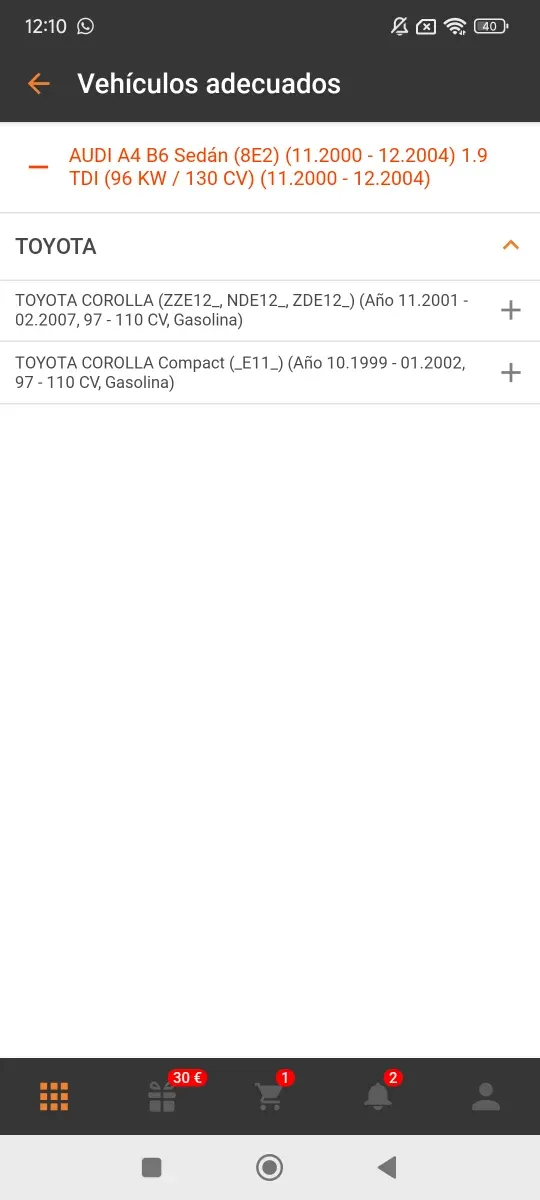 ERA 554020A Válvula control ajuste levas TOYOTA