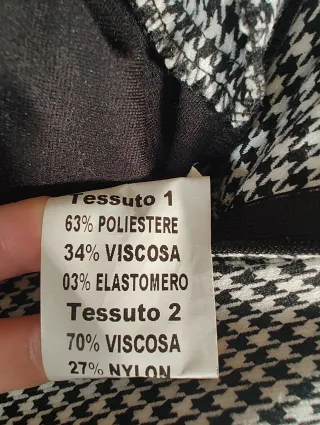 Miniabito bianco e nero