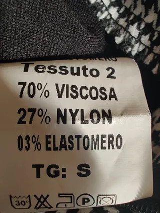 Miniabito bianco e nero