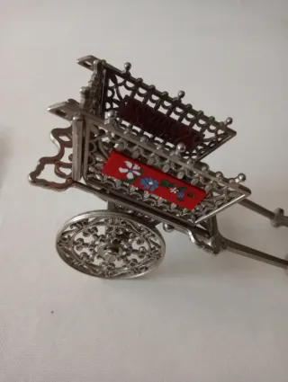 Carretto souvenir soprammobile decorato