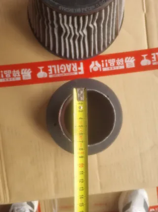 Filtro de ar AEM Dry Flow Sintético com tubo 75mm