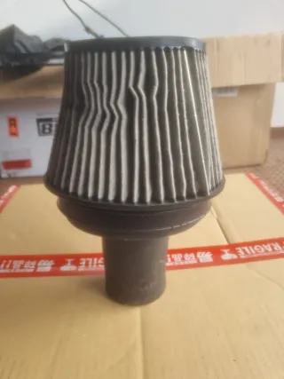 Filtro de ar AEM Dry Flow Sintético com tubo 75mm