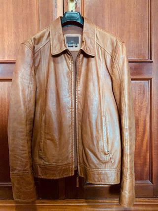 Cazadora 100% cuero Zara Man
