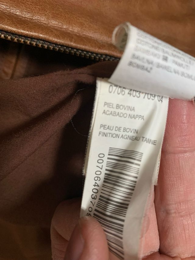 Cazadora 100% cuero Zara Man