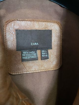 Cazadora 100% cuero Zara Man