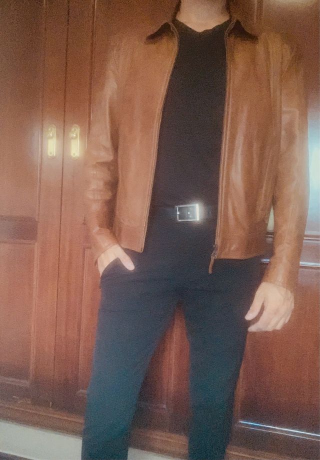 Cazadora 100% cuero Zara Man