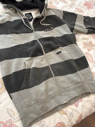Sudadera con capucha Volcom gris y negra