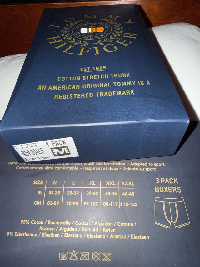 Pack 3 Calzoncillos Tommy Hilfiger Talla M