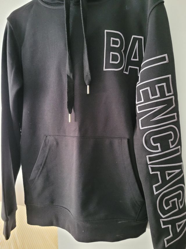 Sudadera Balenciaga Negra con Capucha T-S
