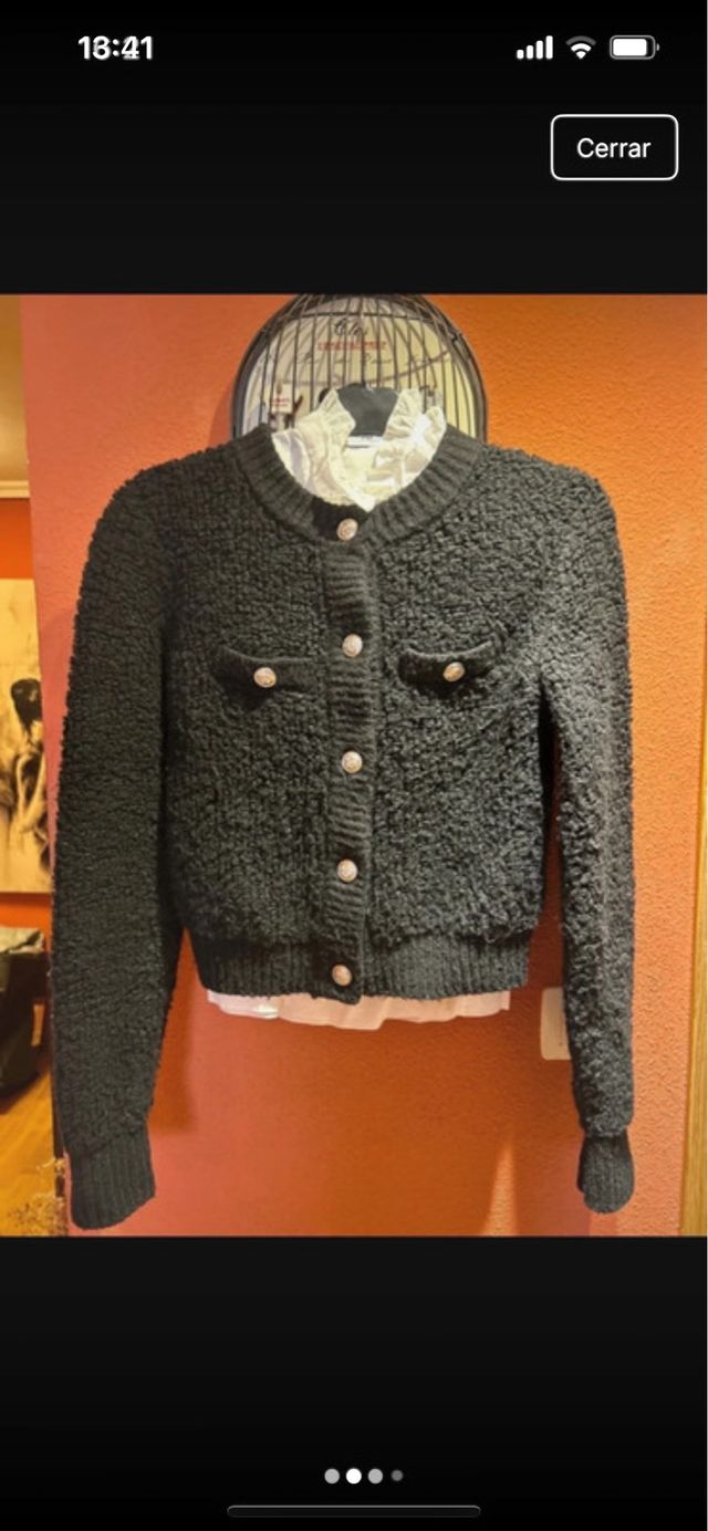 Chaqueta Zara Negra Talla S