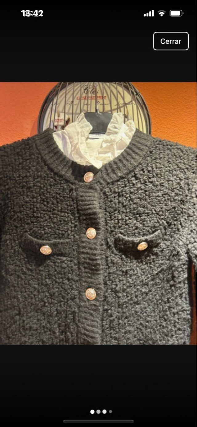 Chaqueta Zara Negra Talla S