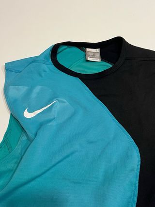 Camiseta Nike Rafa Nadal 2007 Negra/Turquesa