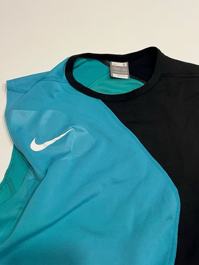 Camiseta Nike Rafa Nadal 2007 Negra/Turquesa