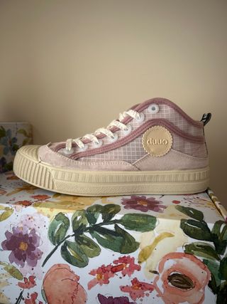 Zapatillas Duuo rosas y beige nuevas