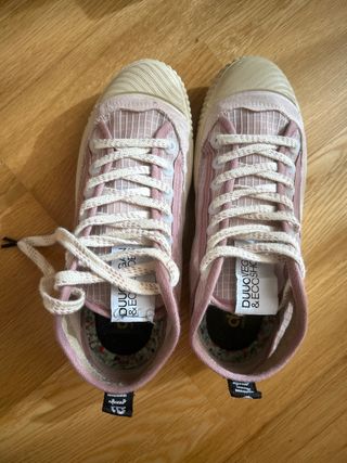 Zapatillas Duuo rosas y beige nuevas