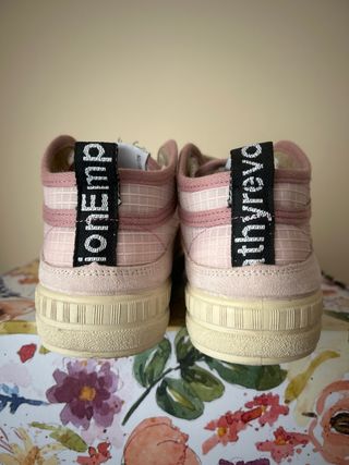 Zapatillas Duuo rosas y beige nuevas