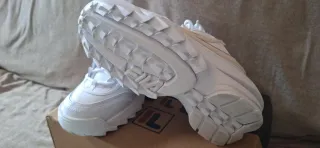 Zapatillas Fila Mujer Blancas y Doradas