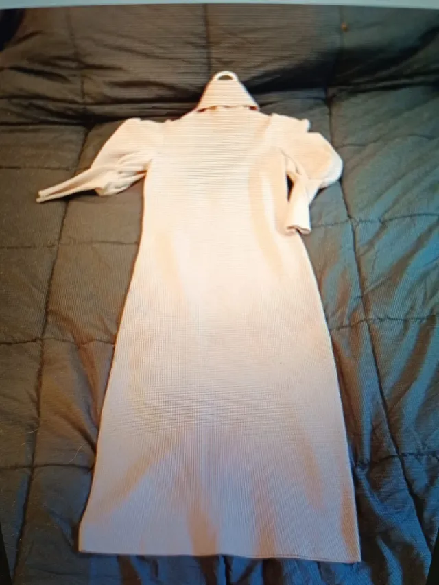 Vestido Zara rosa bebé mangas abullonadas