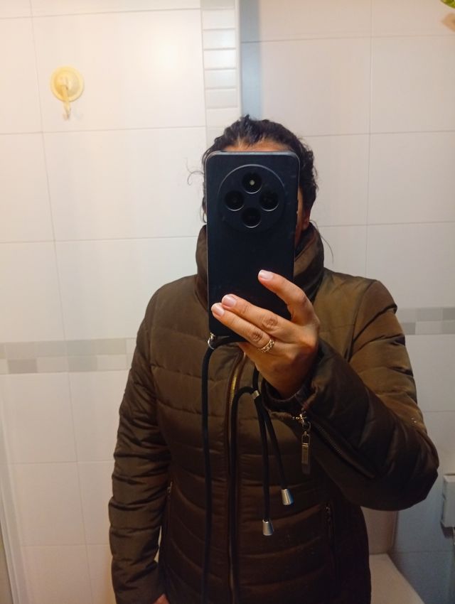 Chaqueta de plumas marrón T40