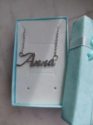Collana Argento 925 Scritta Anna