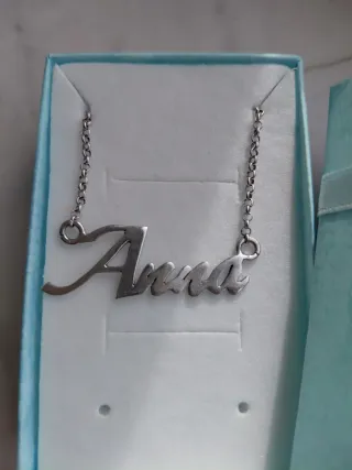 Collana Argento 925 Scritta Anna