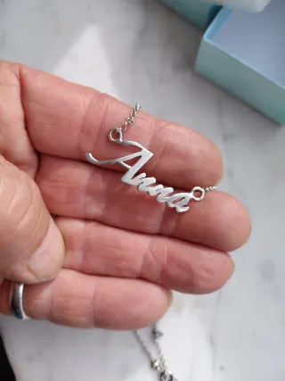 Collana Argento 925 Scritta Anna
