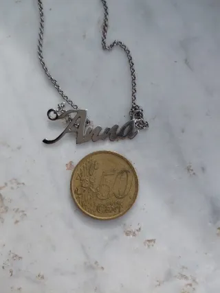 Collana Argento 925 Scritta Anna