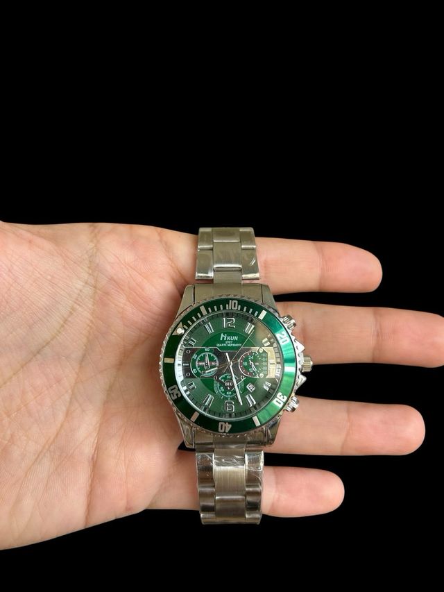 Orologio HIKUN Verde e Argento