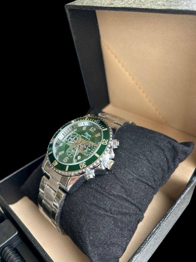 Orologio HIKUN Verde e Argento