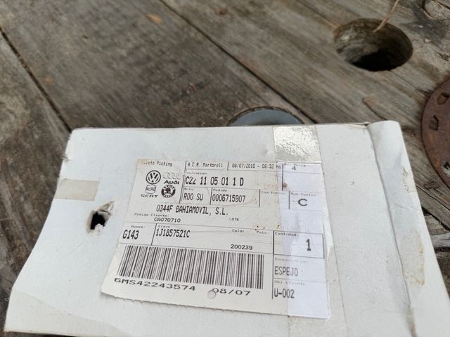 Espejo retrovisor VW golf 4