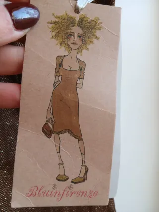 Vestito Bluinfirenze donna marrone oro