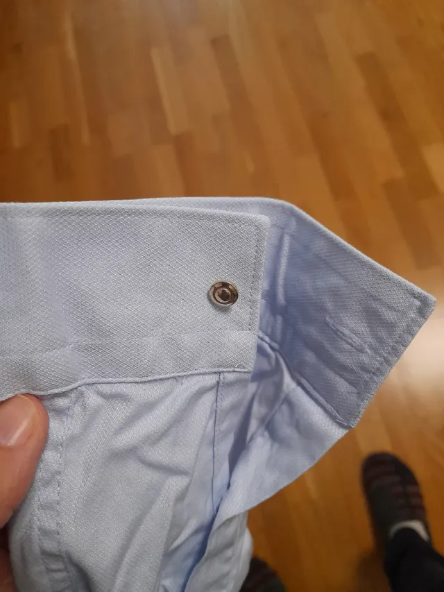 Camisa Zara Azul Claro Talla M Slim Fit