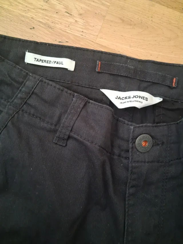 Pantalon Cargo Jack & Jones Talla 29 32 Negro homb