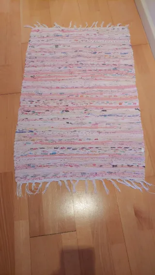 Tappeto in cotone multicolore