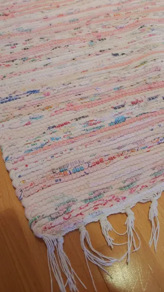 Tappeto in cotone multicolore