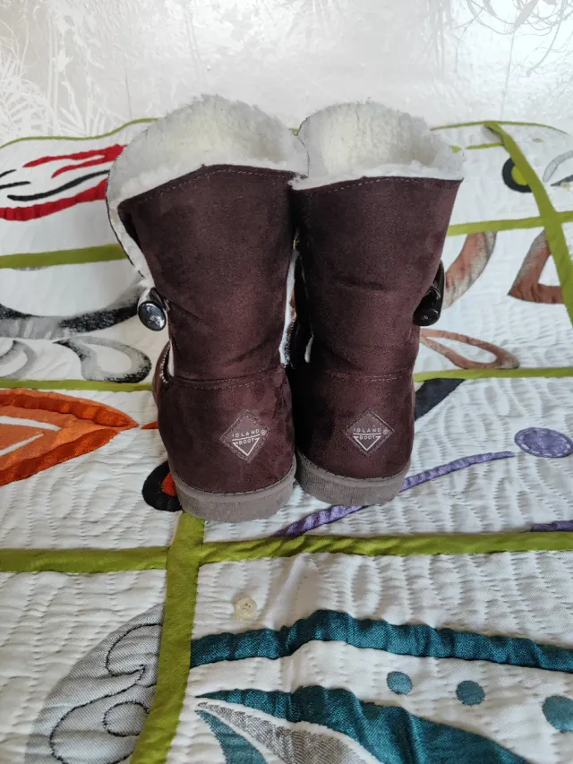 Botas Island Boot Talla 38 Borreguito Marrón
