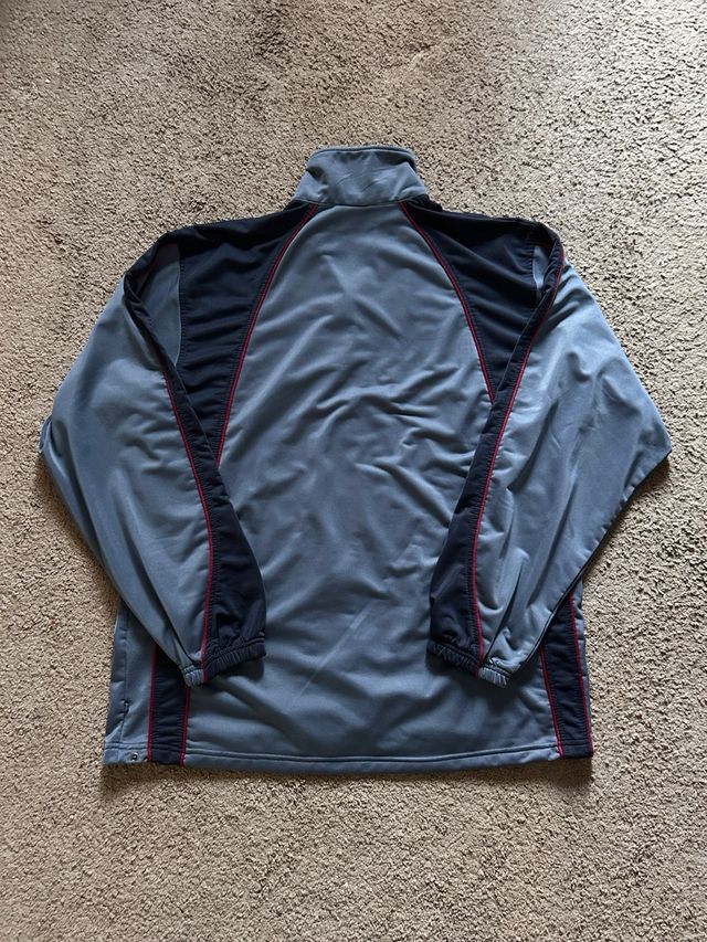 Vintage tuta sportiva grigia e rossa